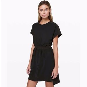 NWT Lululemon Throw It On Casual Dress in Black